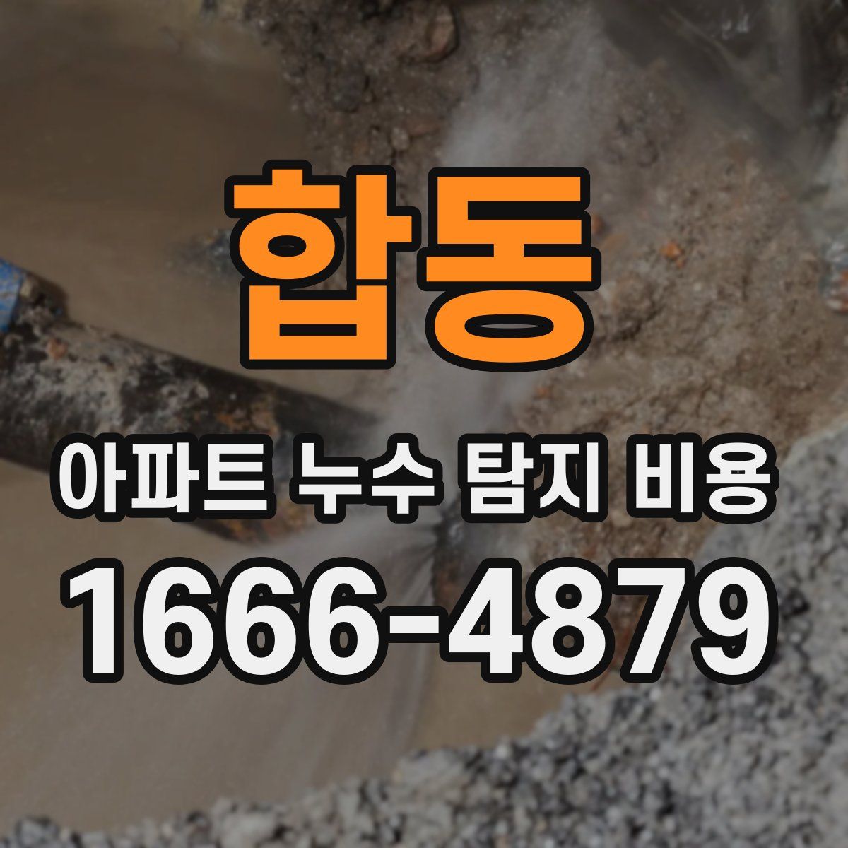 합동 아파트 누수 탐지 비용
