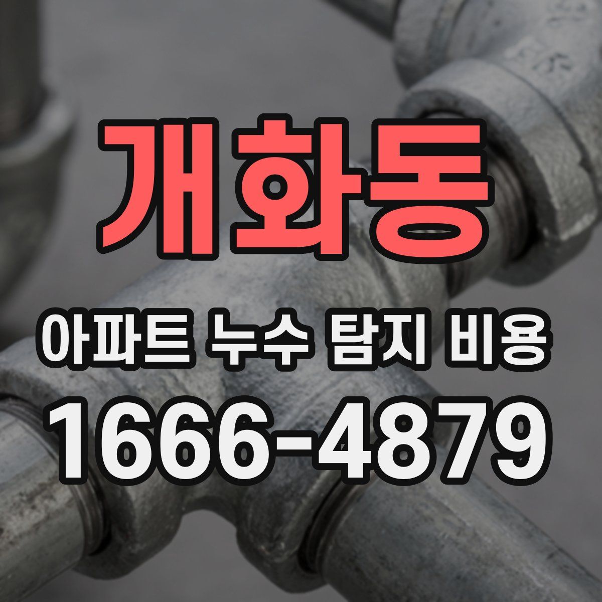 개화동 아파트 누수 탐지 비용