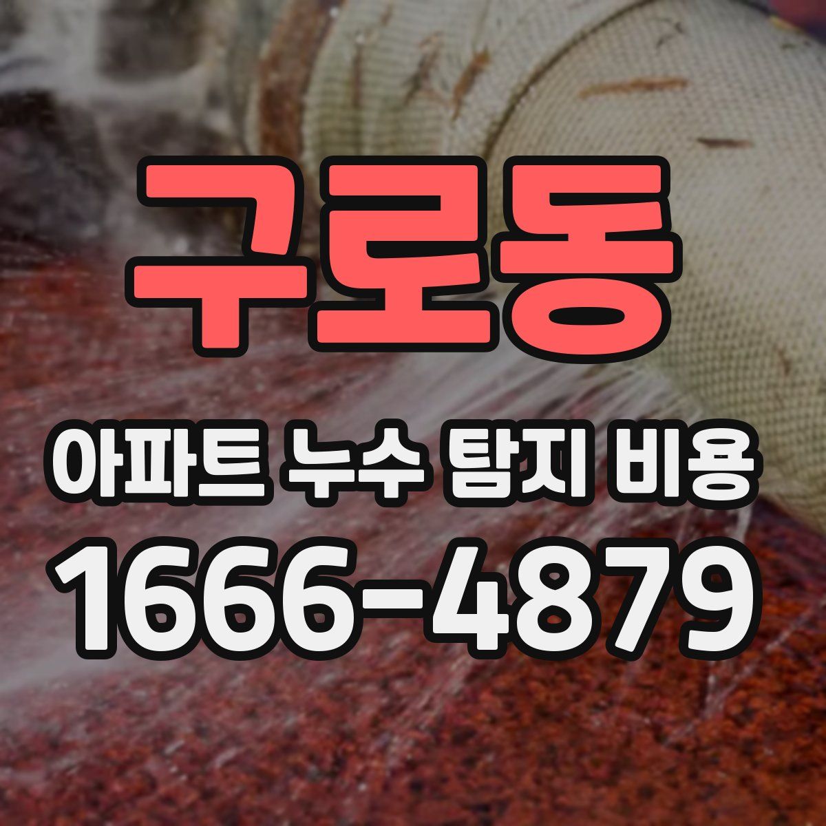 구로동 아파트 누수 탐지 비용