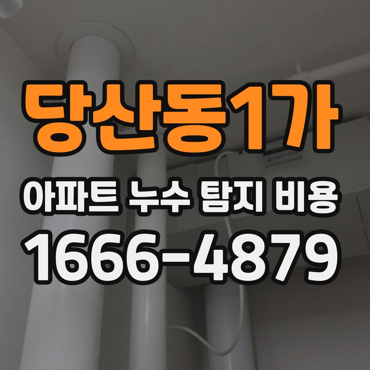 당산동1가 아파트 누수 탐지 비용