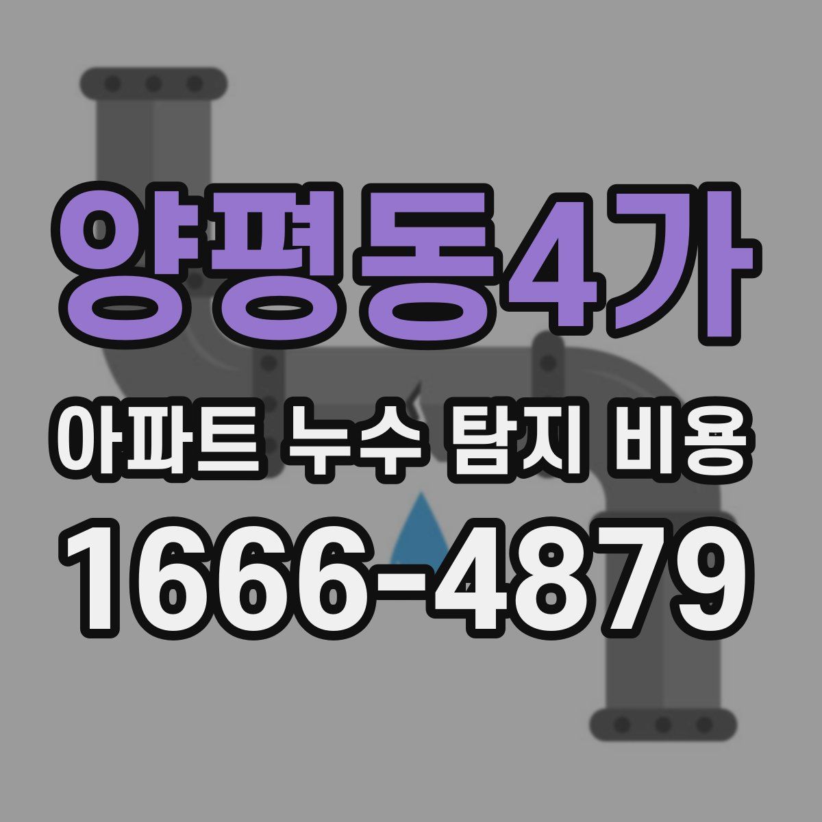 양평동4가 아파트 누수 탐지 비용
