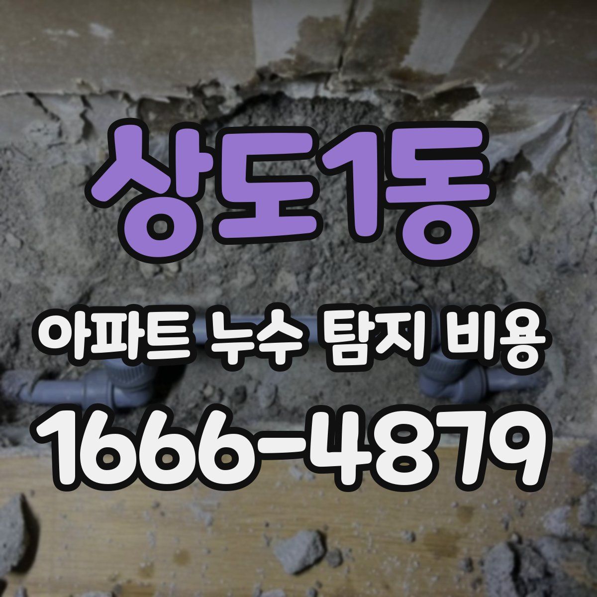 상도1동 아파트 누수 탐지 비용