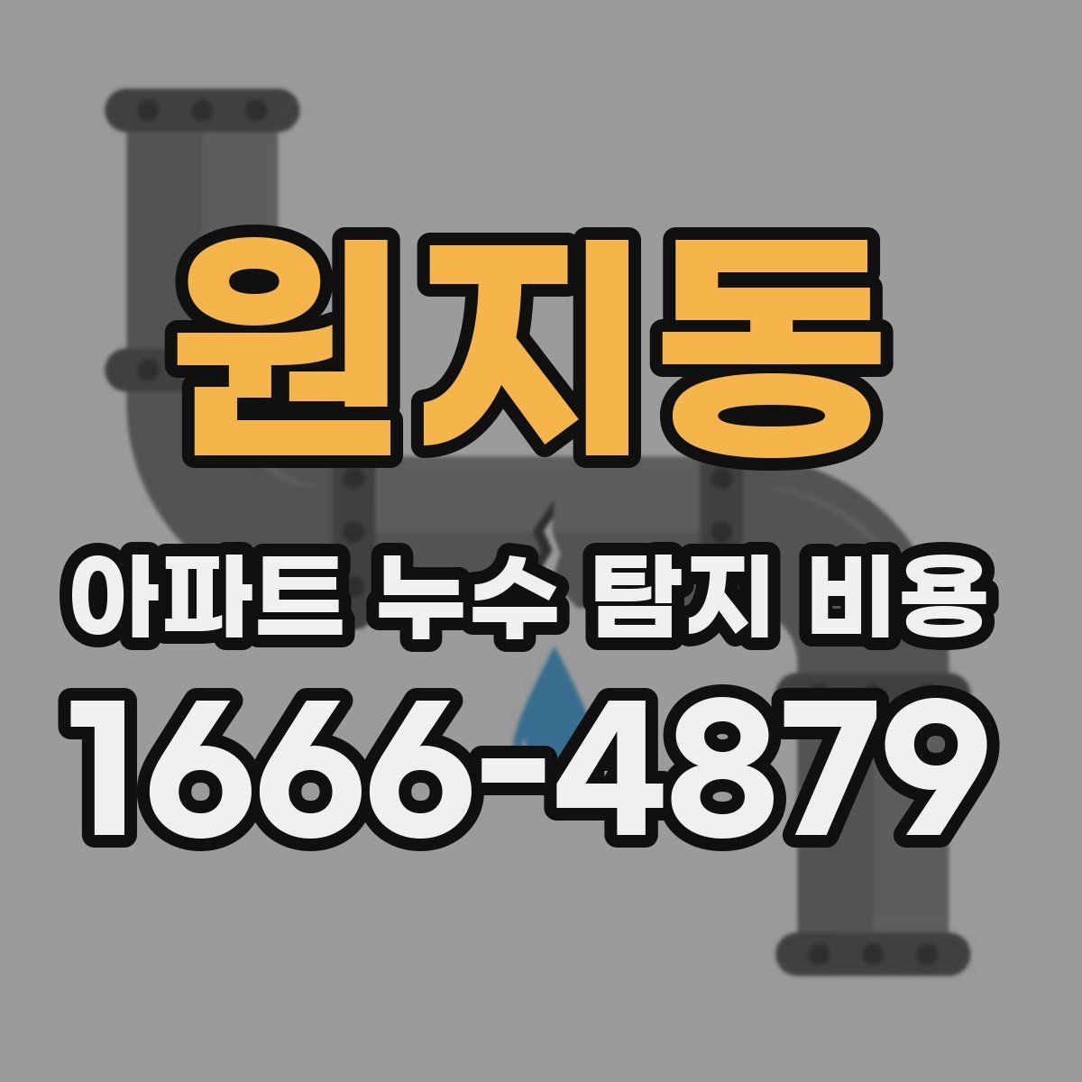 원지동 아파트 누수 탐지 비용