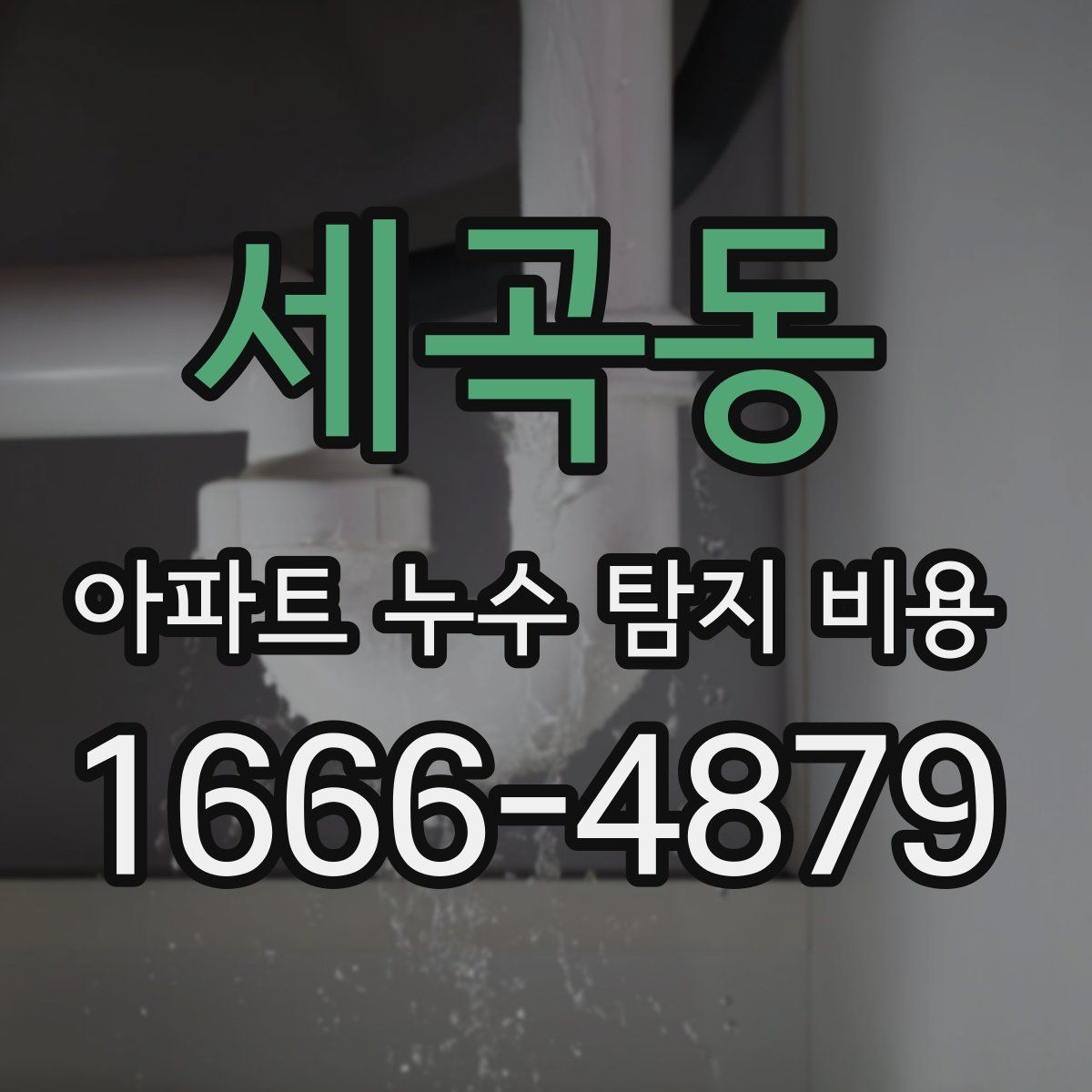 세곡동 아파트 누수 탐지 비용