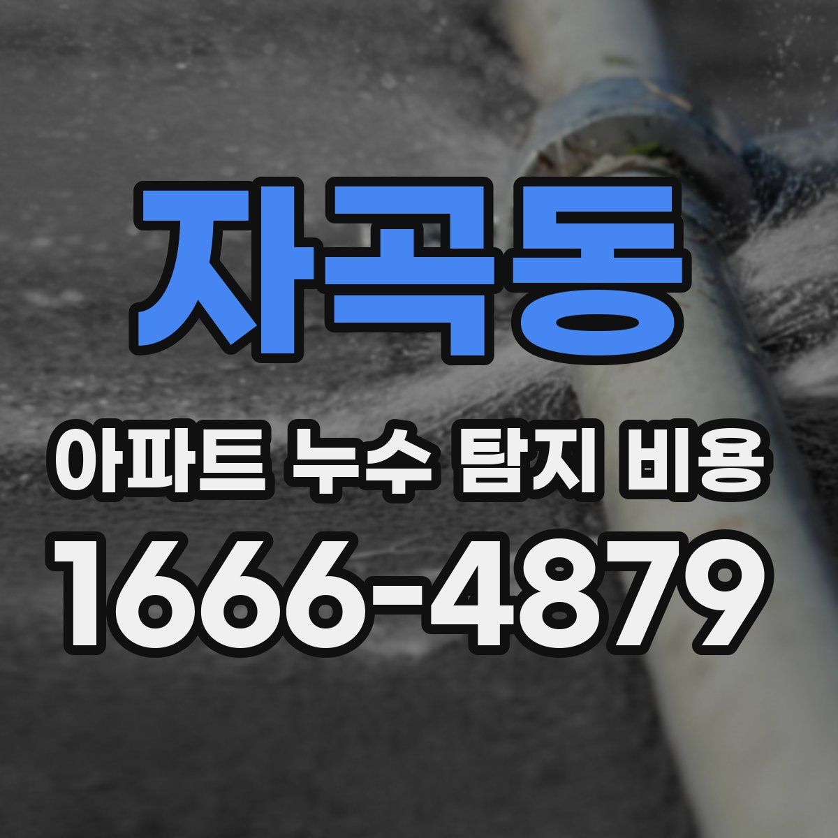 자곡동 아파트 누수 탐지 비용