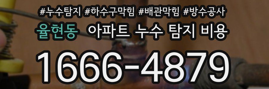 율현동 아파트 누수 탐지 비용