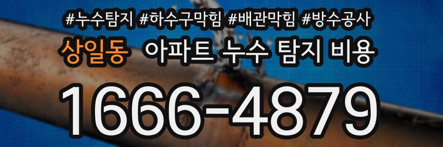 상일동 아파트 누수 탐지 비용