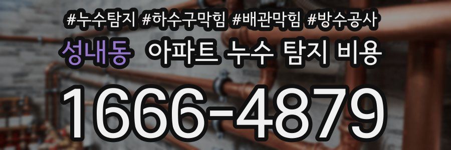 성내동 아파트 누수 탐지 비용