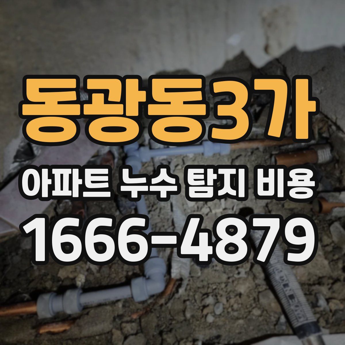 동광동3가 아파트 누수 탐지 비용