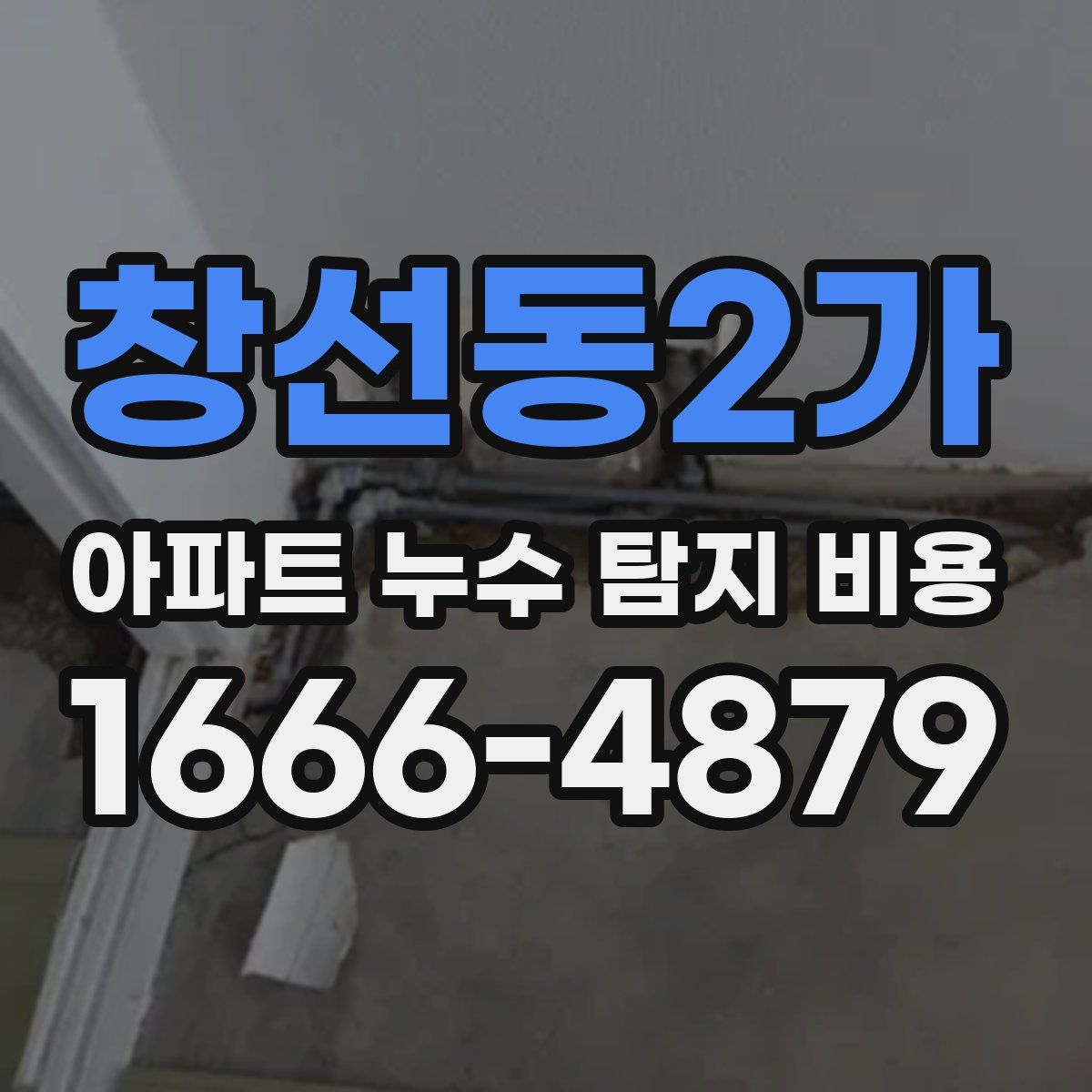 창선동2가 아파트 누수 탐지 비용