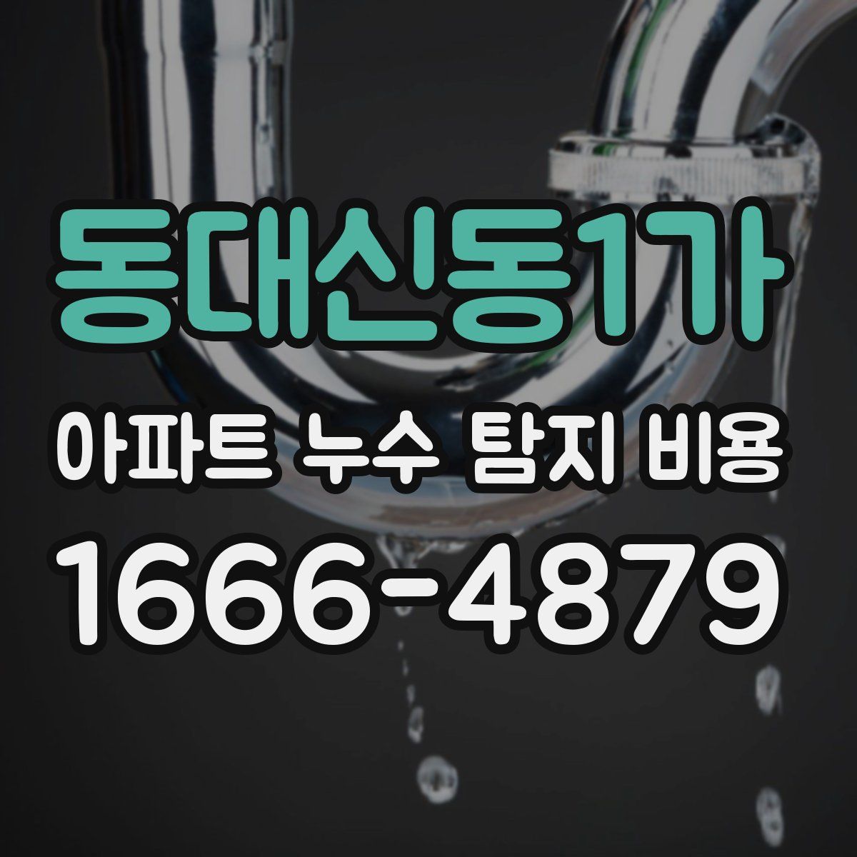 동대신동1가 아파트 누수 탐지 비용