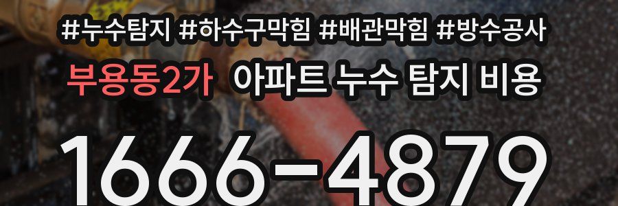 부용동2가 아파트 누수 탐지 비용
