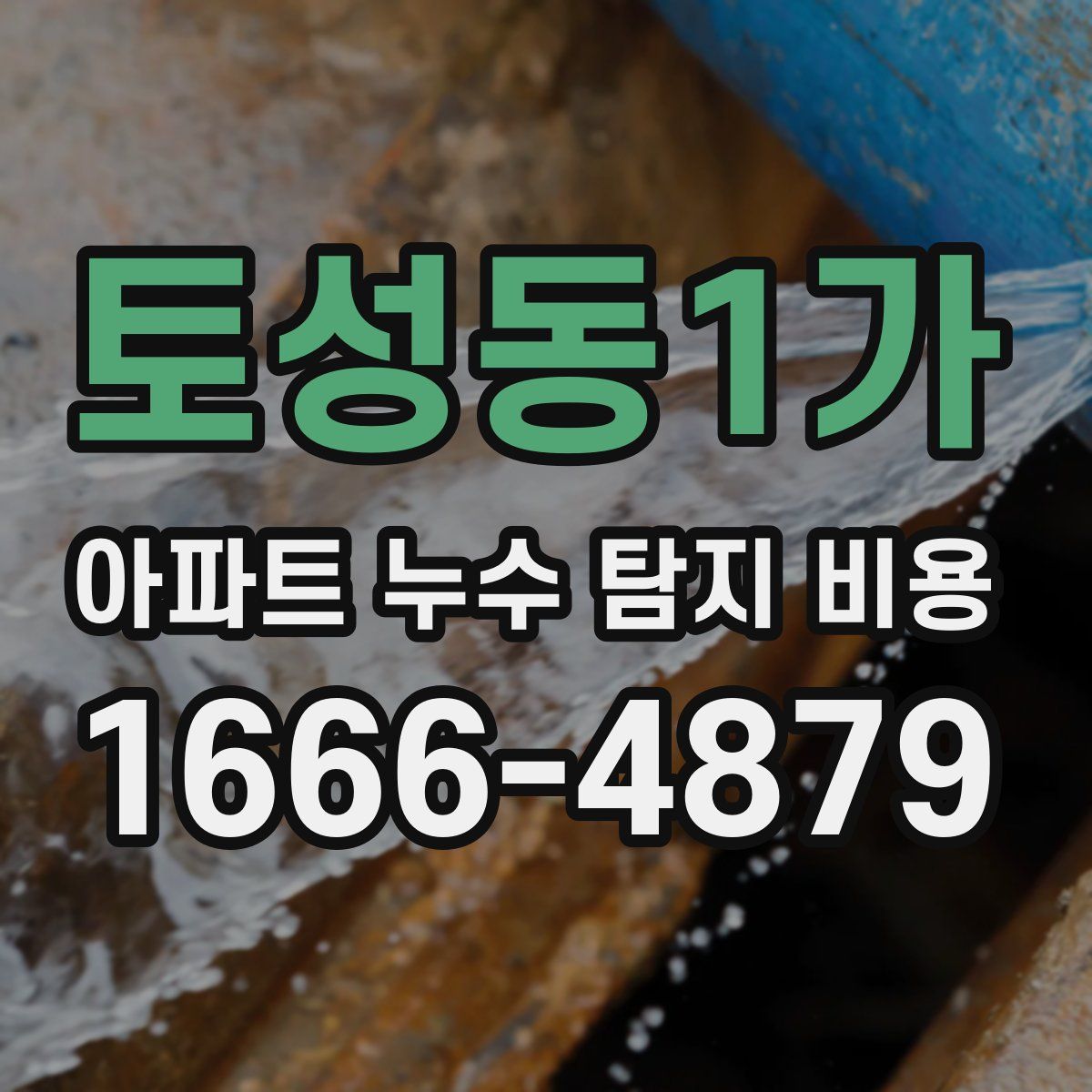 토성동1가 아파트 누수 탐지 비용