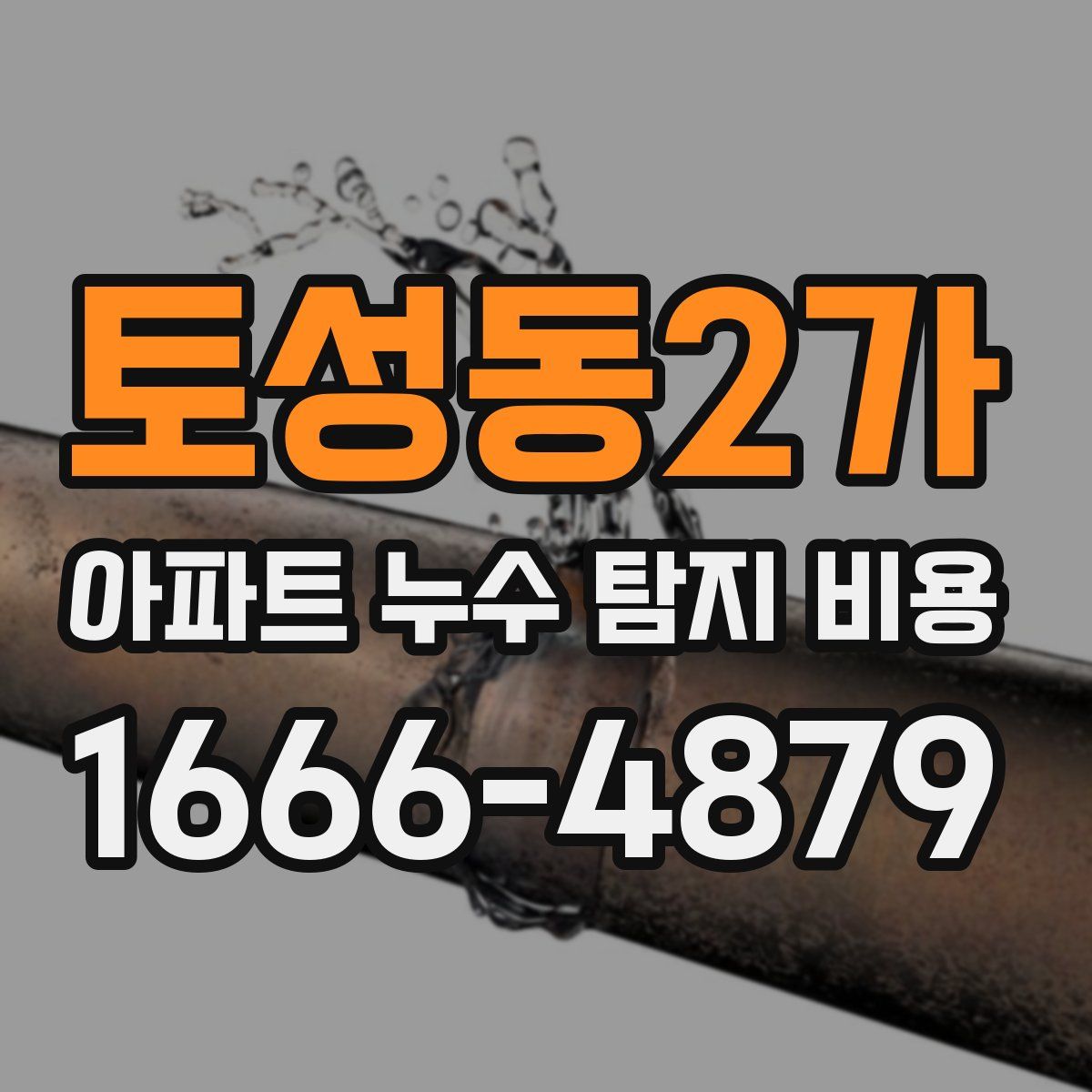 토성동2가 아파트 누수 탐지 비용
