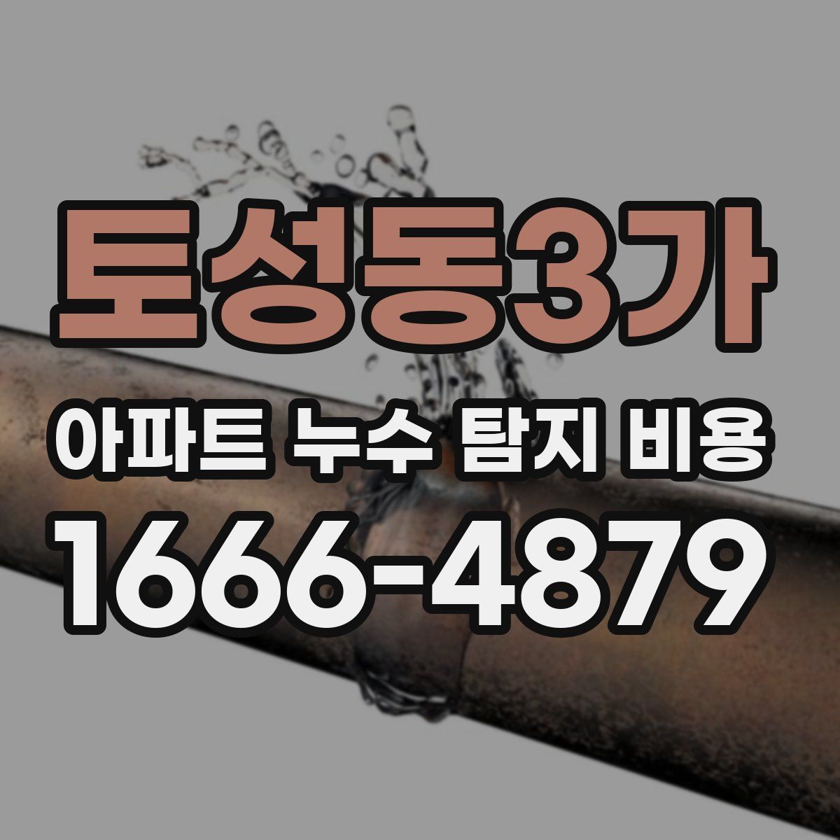 토성동3가 아파트 누수 탐지 비용