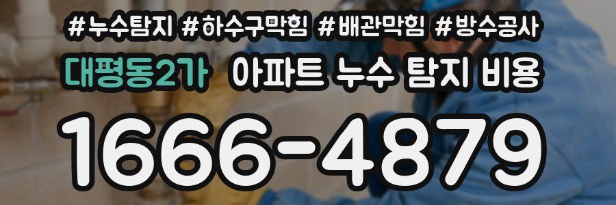 대평동2가 아파트 누수 탐지 비용