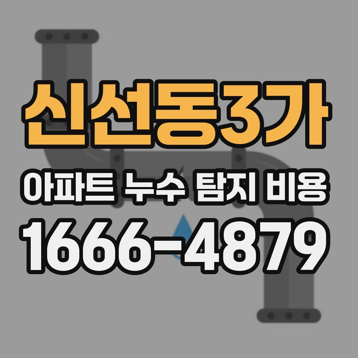 신선동3가 아파트 누수 탐지 비용