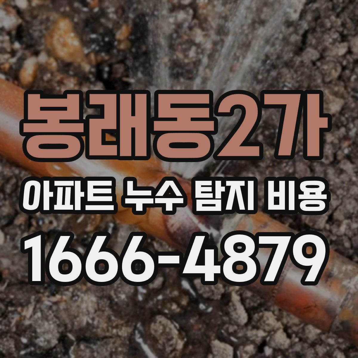 봉래동2가 아파트 누수 탐지 비용