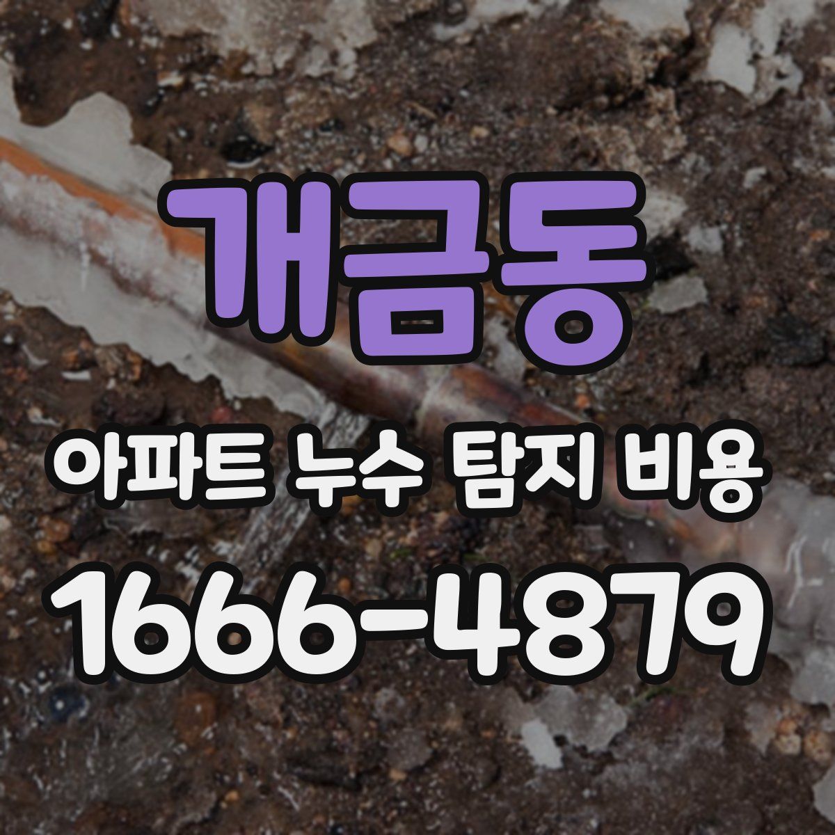 개금동 아파트 누수 탐지 비용