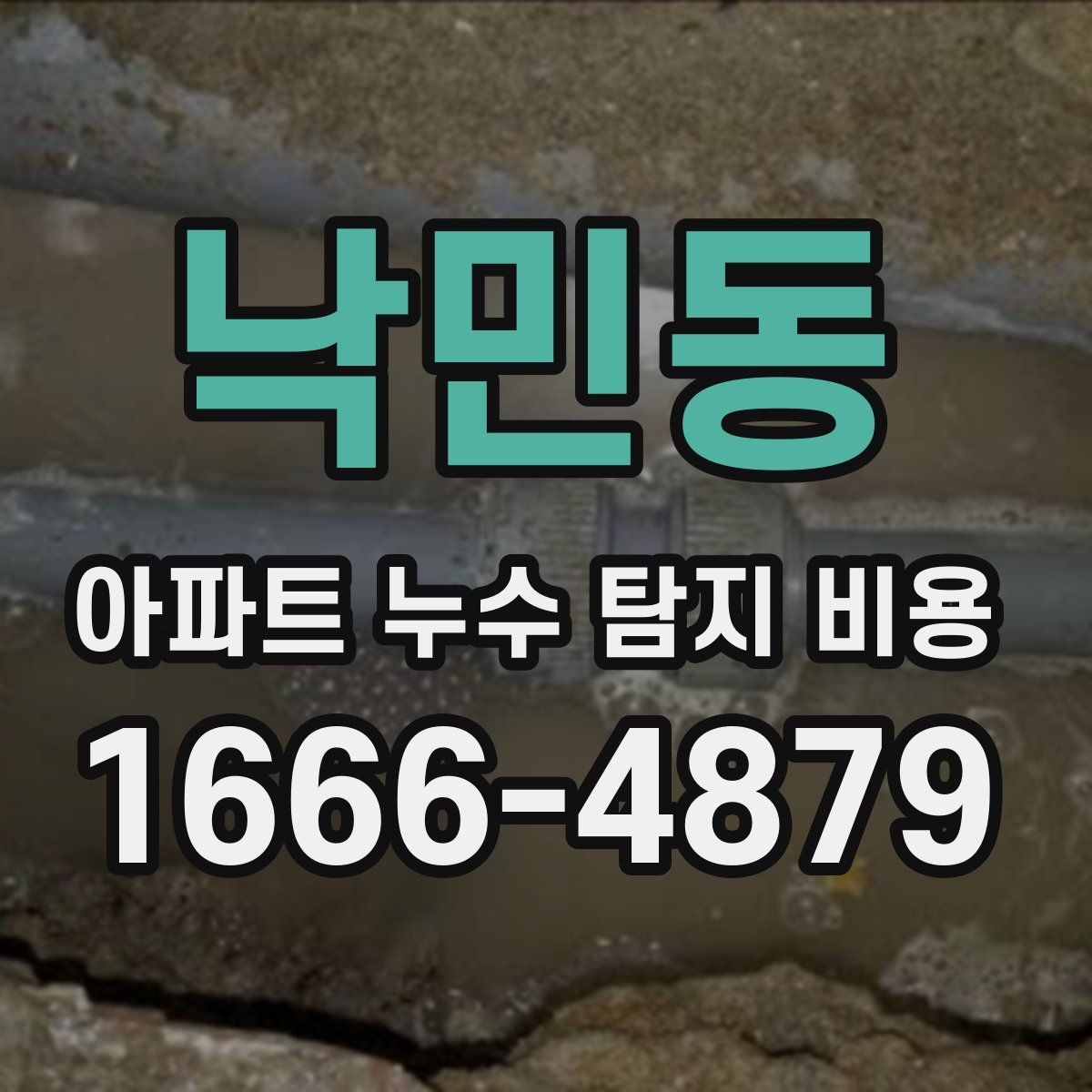 낙민동 아파트 누수 탐지 비용