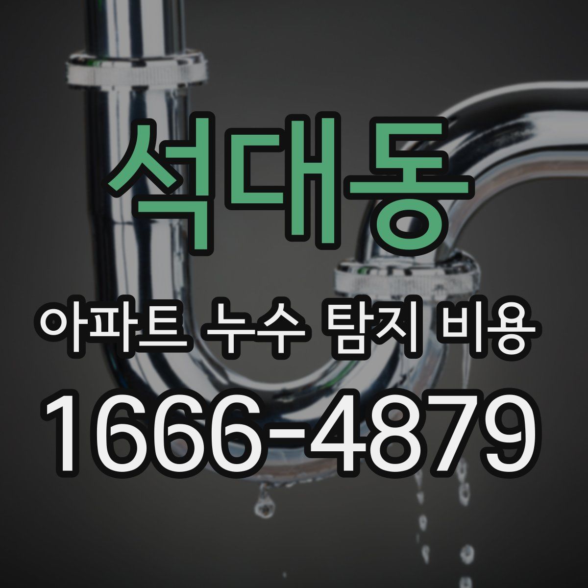 석대동 아파트 누수 탐지 비용