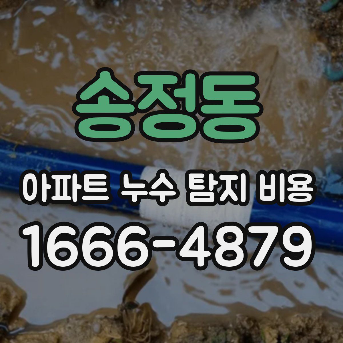 송정동 아파트 누수 탐지 비용
