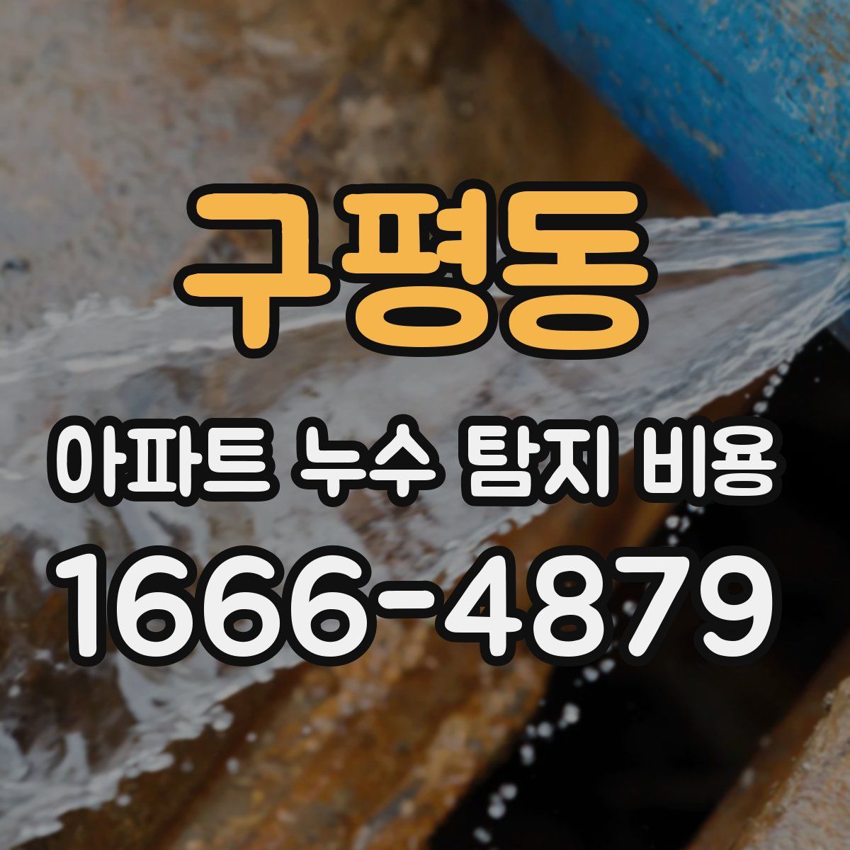 구평동 아파트 누수 탐지 비용