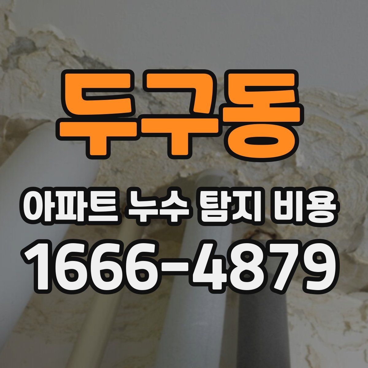두구동 아파트 누수 탐지 비용