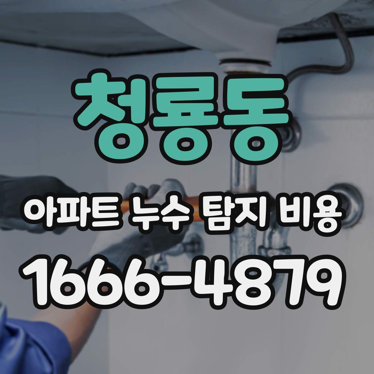 청룡동 아파트 누수 탐지 비용