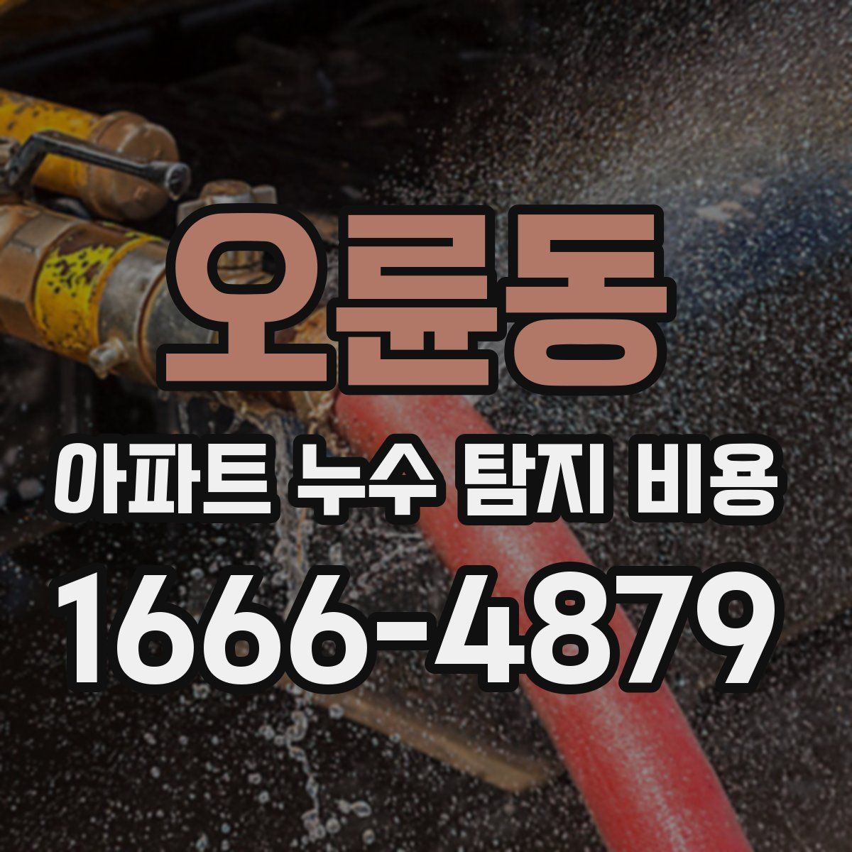오륜동 아파트 누수 탐지 비용