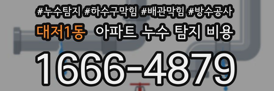 대저1동 아파트 누수 탐지 비용