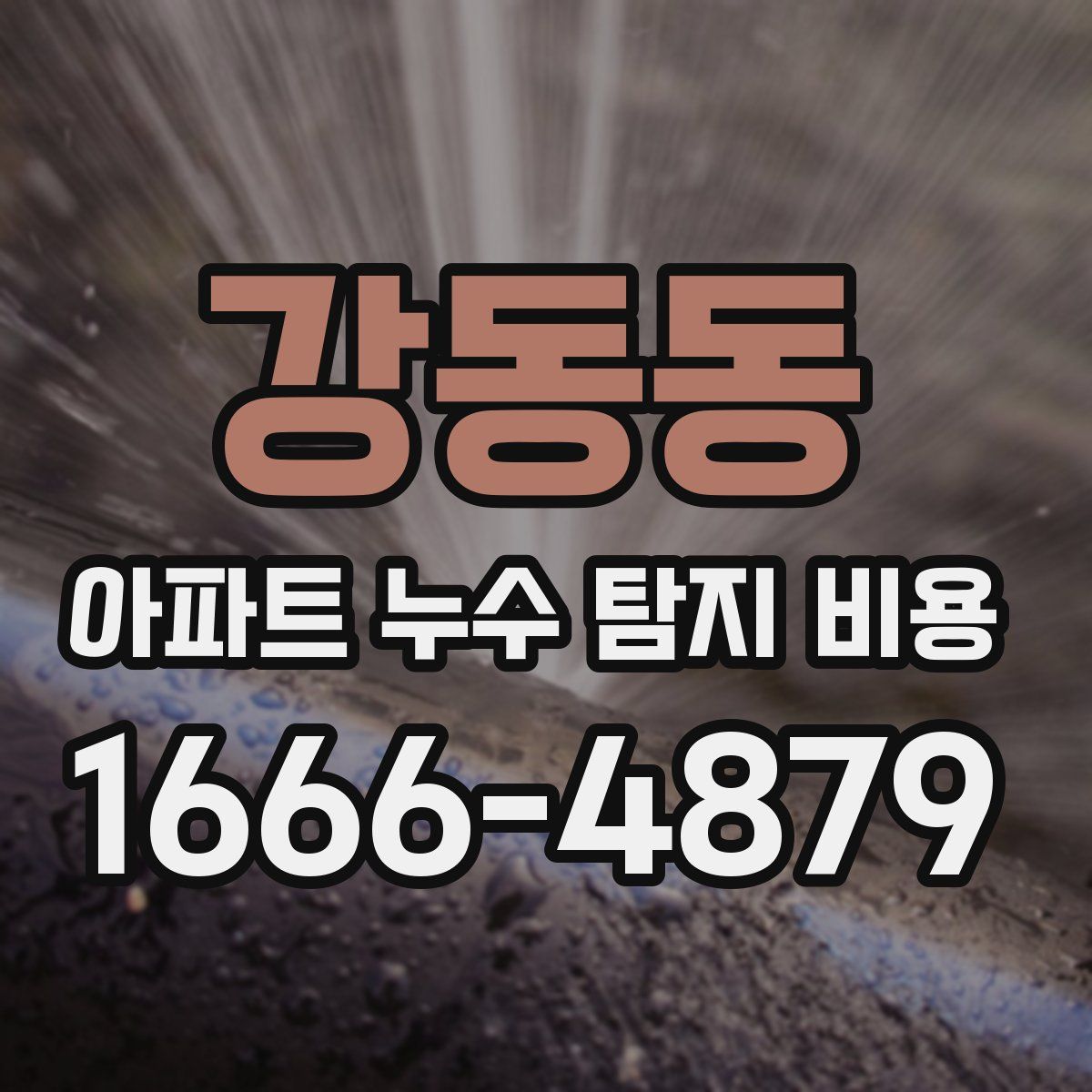 강동동 아파트 누수 탐지 비용