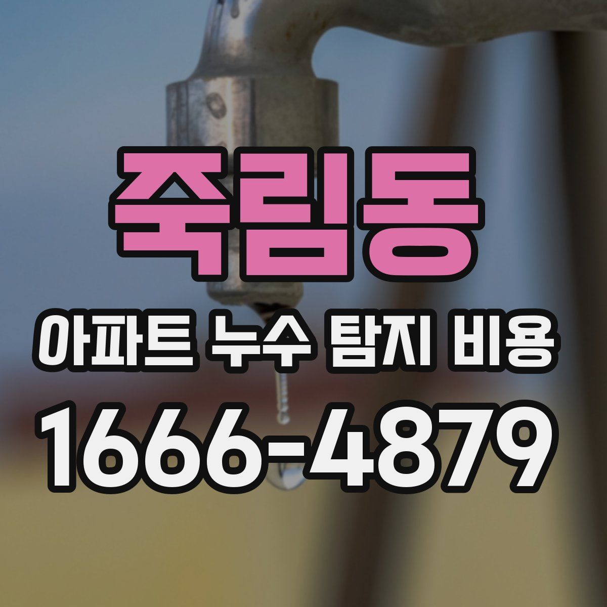 죽림동 아파트 누수 탐지 비용
