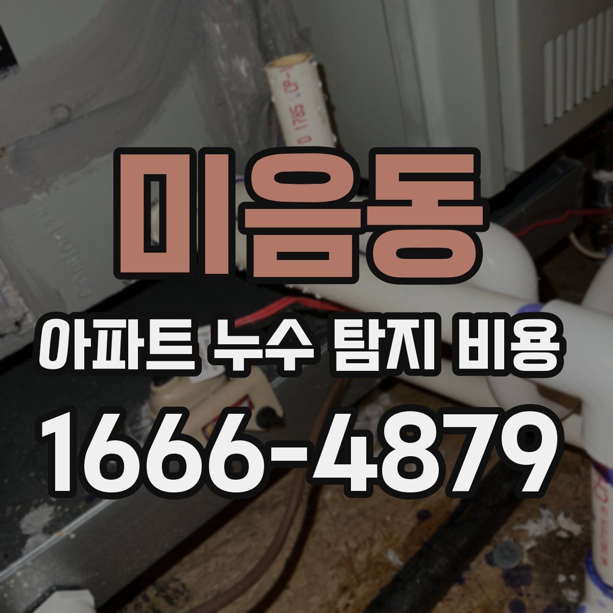 미음동 아파트 누수 탐지 비용