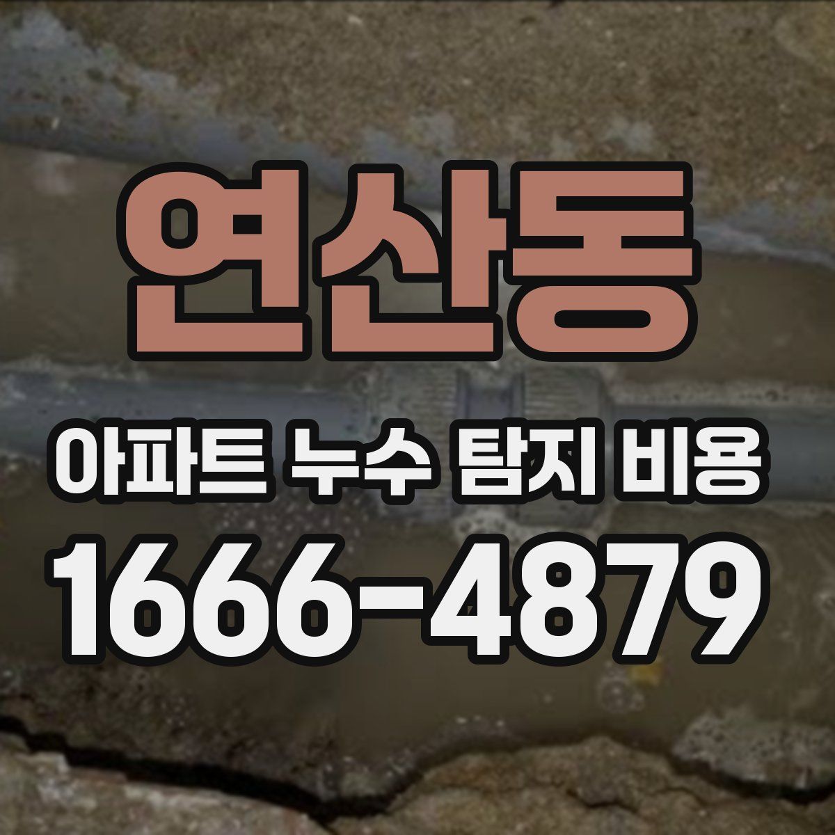 연산동 아파트 누수 탐지 비용