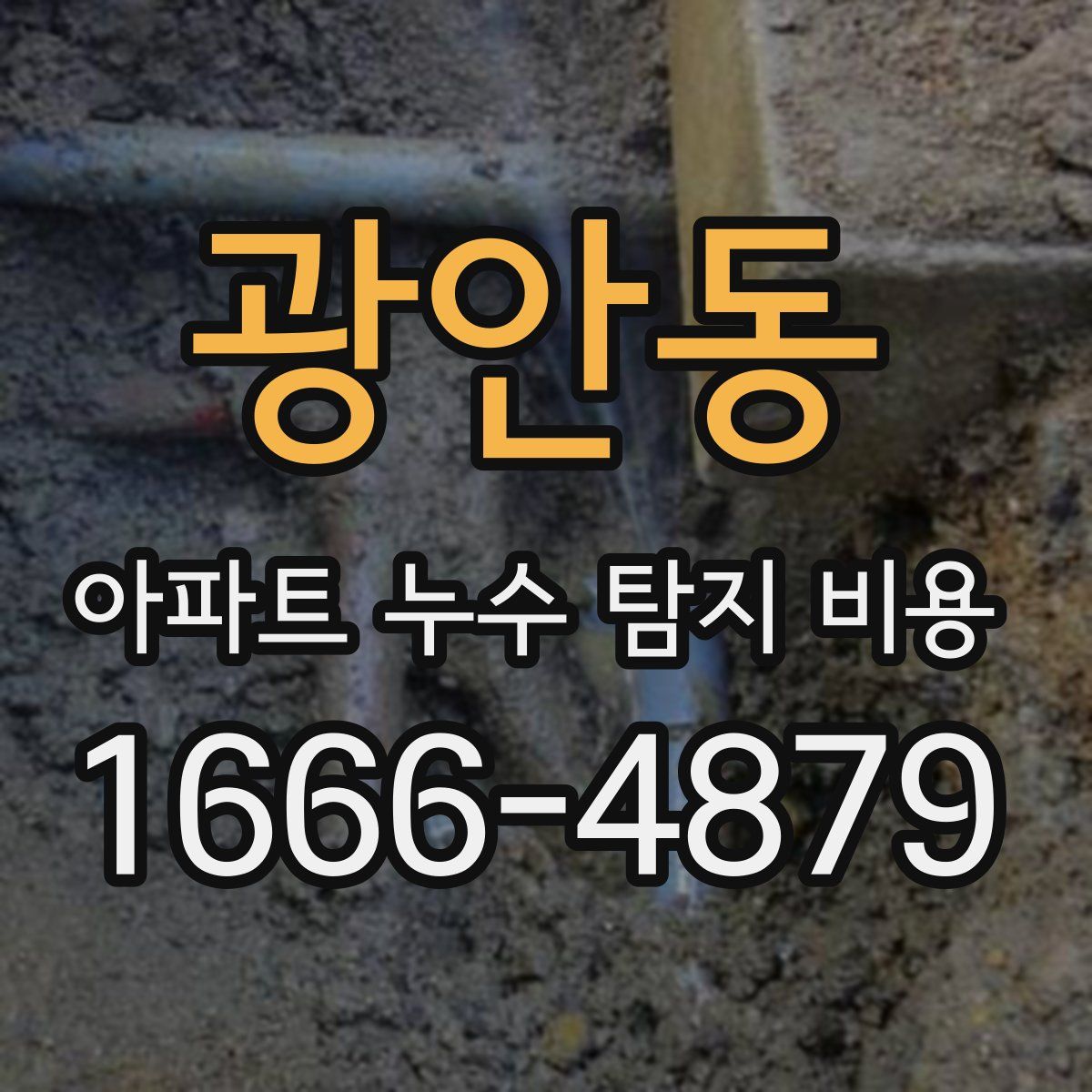 광안동 아파트 누수 탐지 비용
