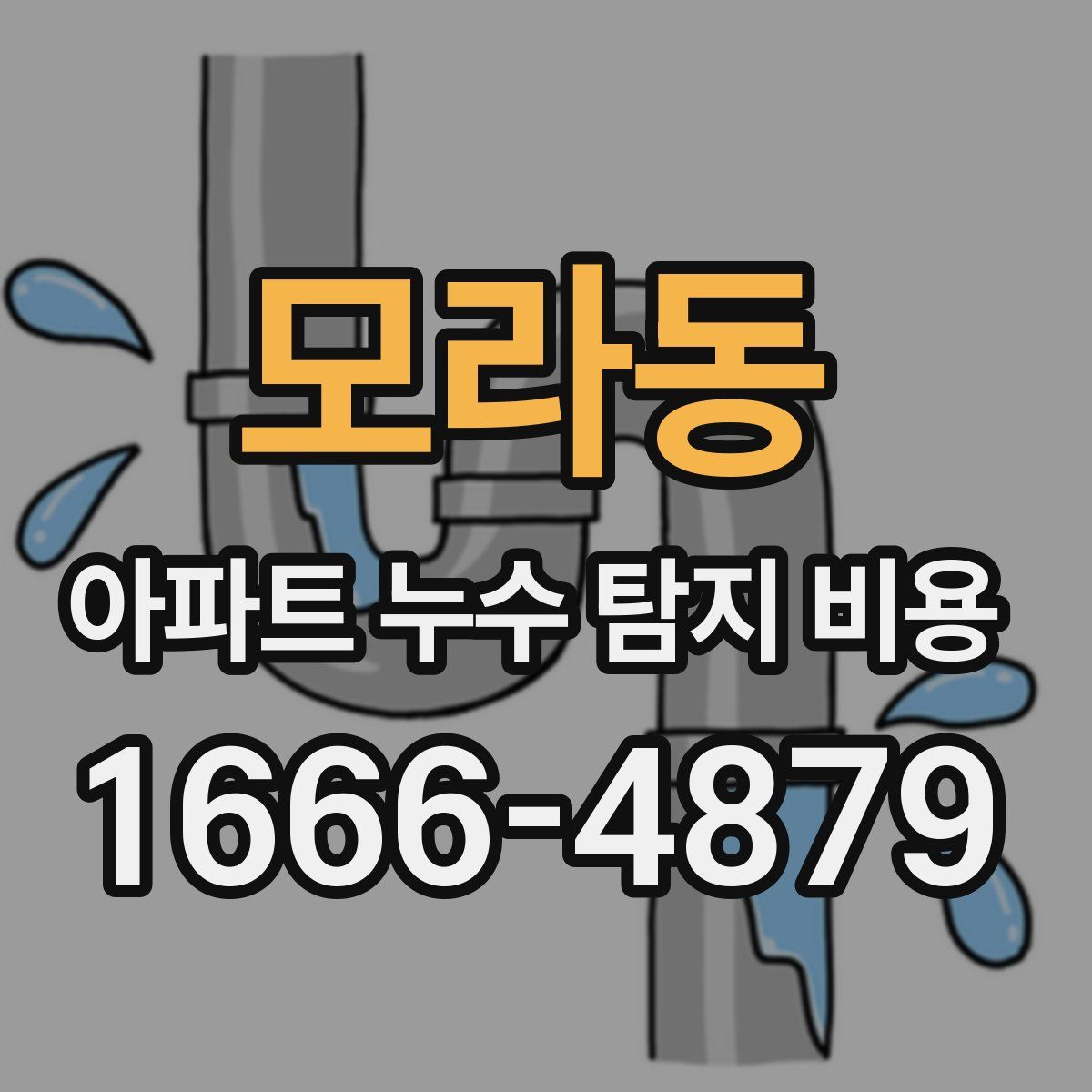 모라동 아파트 누수 탐지 비용