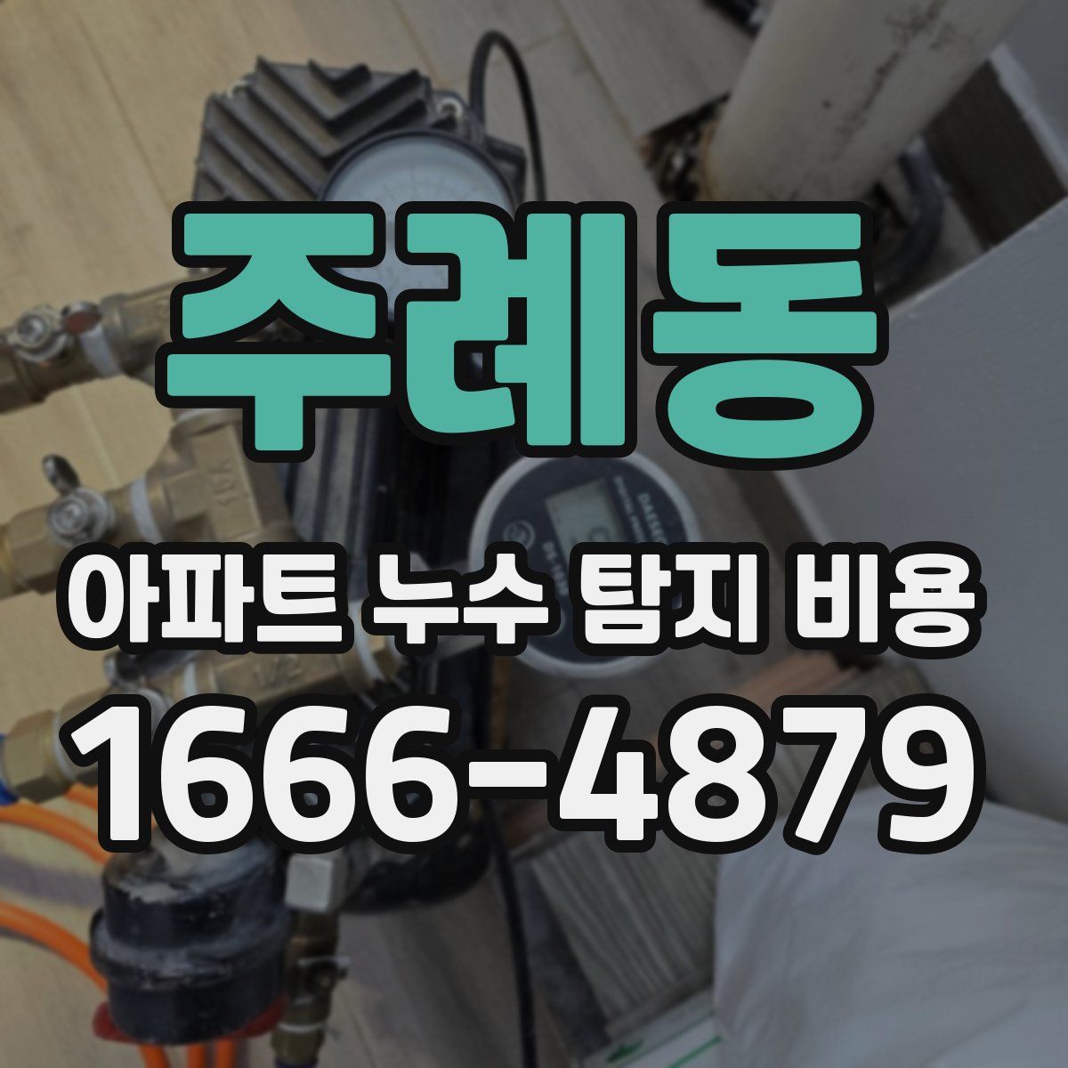 주례동 아파트 누수 탐지 비용