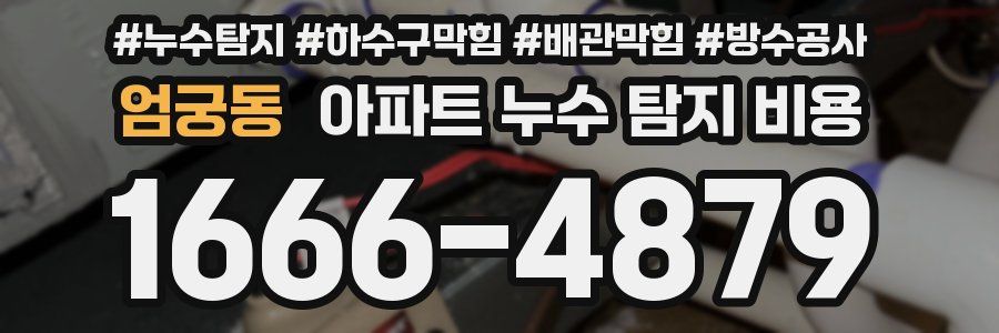 엄궁동 아파트 누수 탐지 비용
