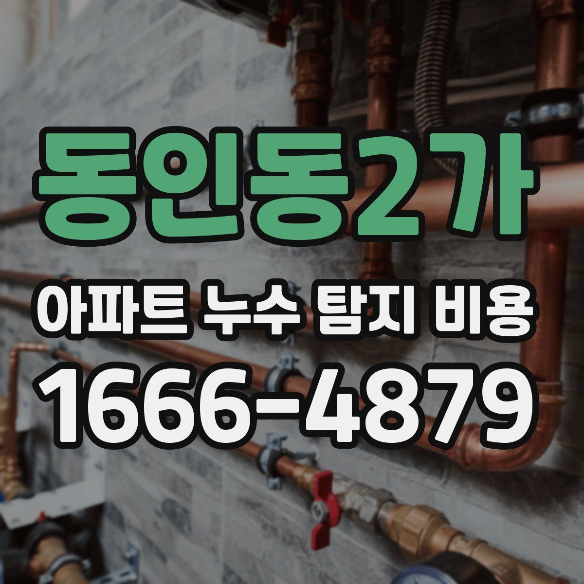 동인동2가 아파트 누수 탐지 비용