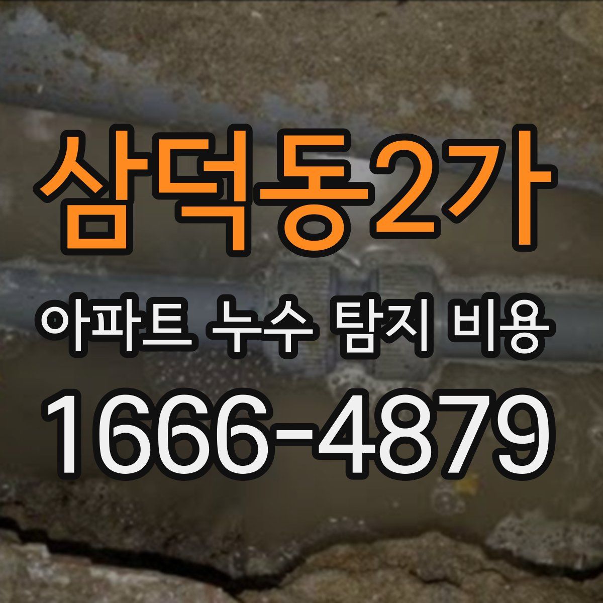 삼덕동2가 아파트 누수 탐지 비용