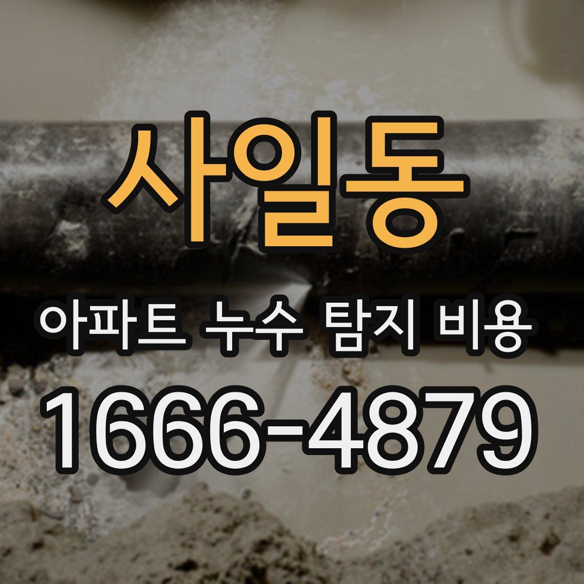 사일동 아파트 누수 탐지 비용