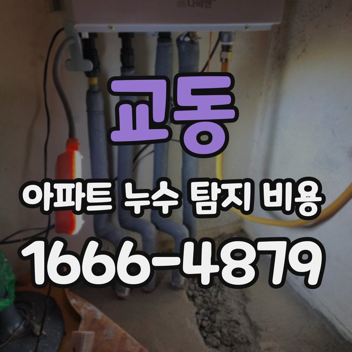 교동 아파트 누수 탐지 비용