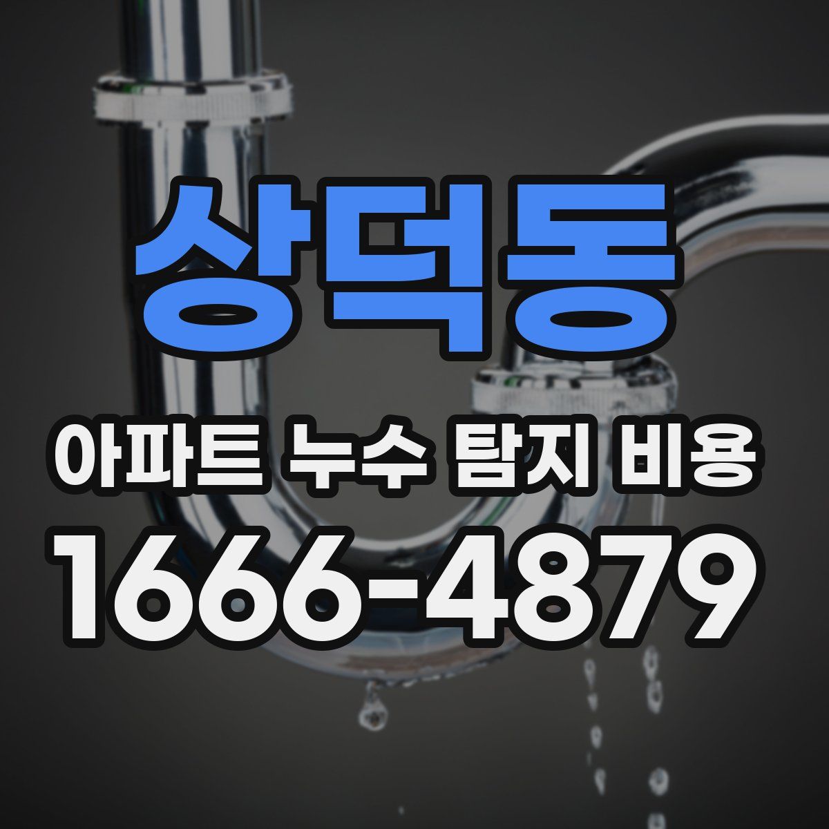 상덕동 아파트 누수 탐지 비용
