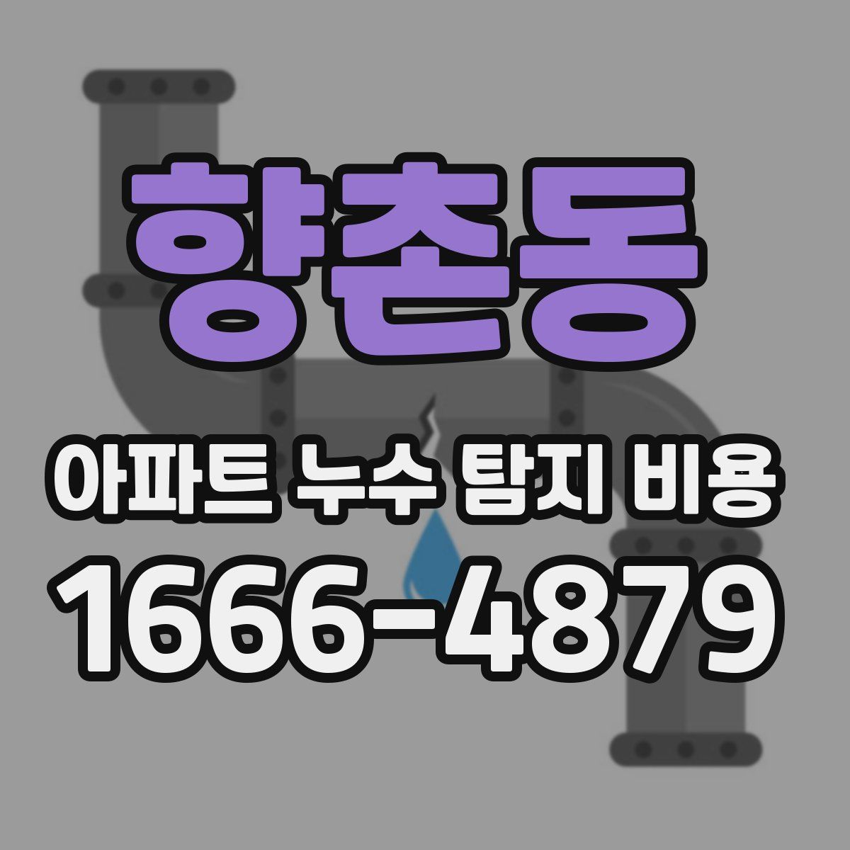 향촌동 아파트 누수 탐지 비용