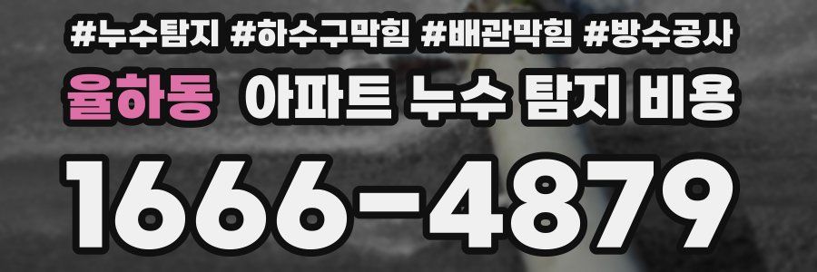 율하동 아파트 누수 탐지 비용