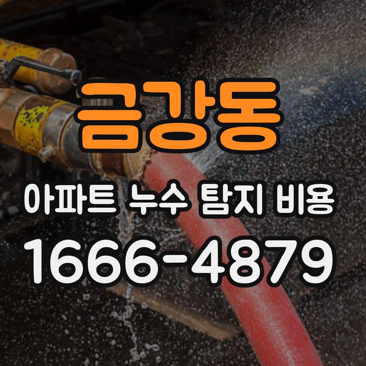 금강동 아파트 누수 탐지 비용