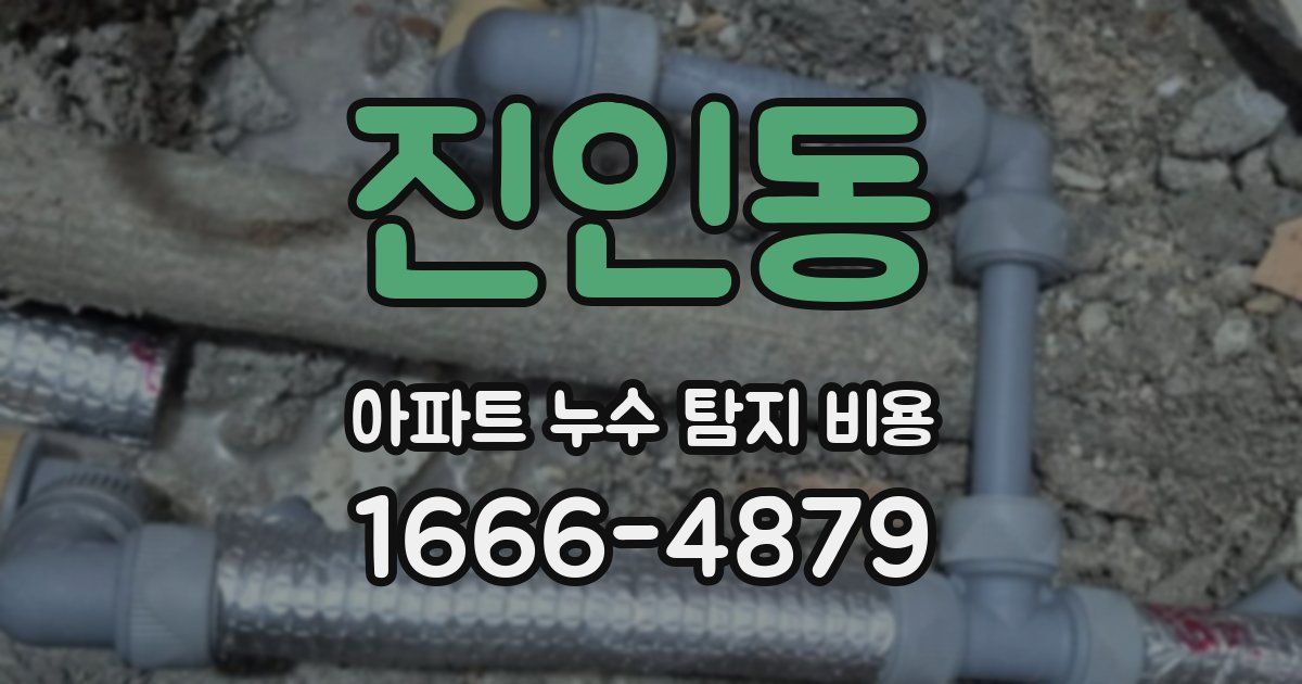 진인동 아파트 누수 탐지 비용