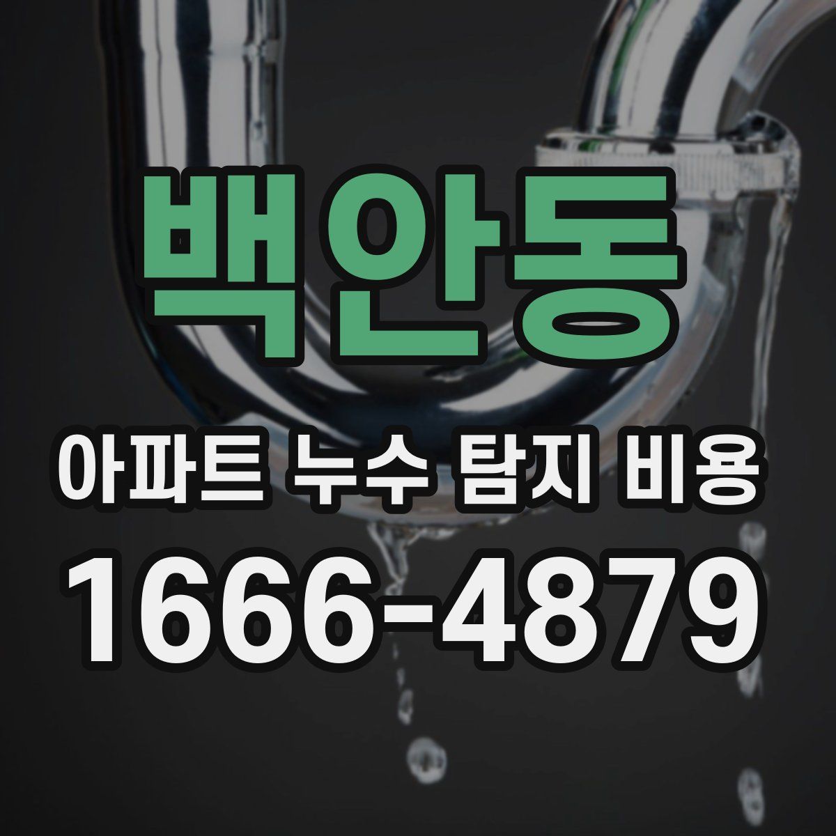 백안동 아파트 누수 탐지 비용