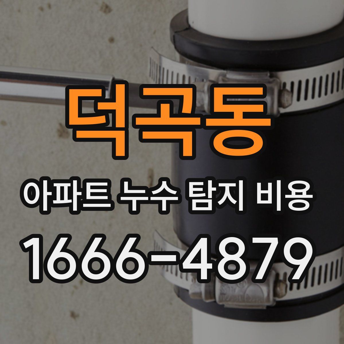 덕곡동 아파트 누수 탐지 비용